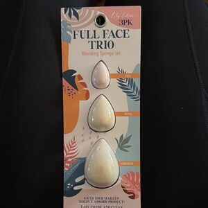 Full Face Trio Makeup Blending Sponge Set 3 Pack NWT